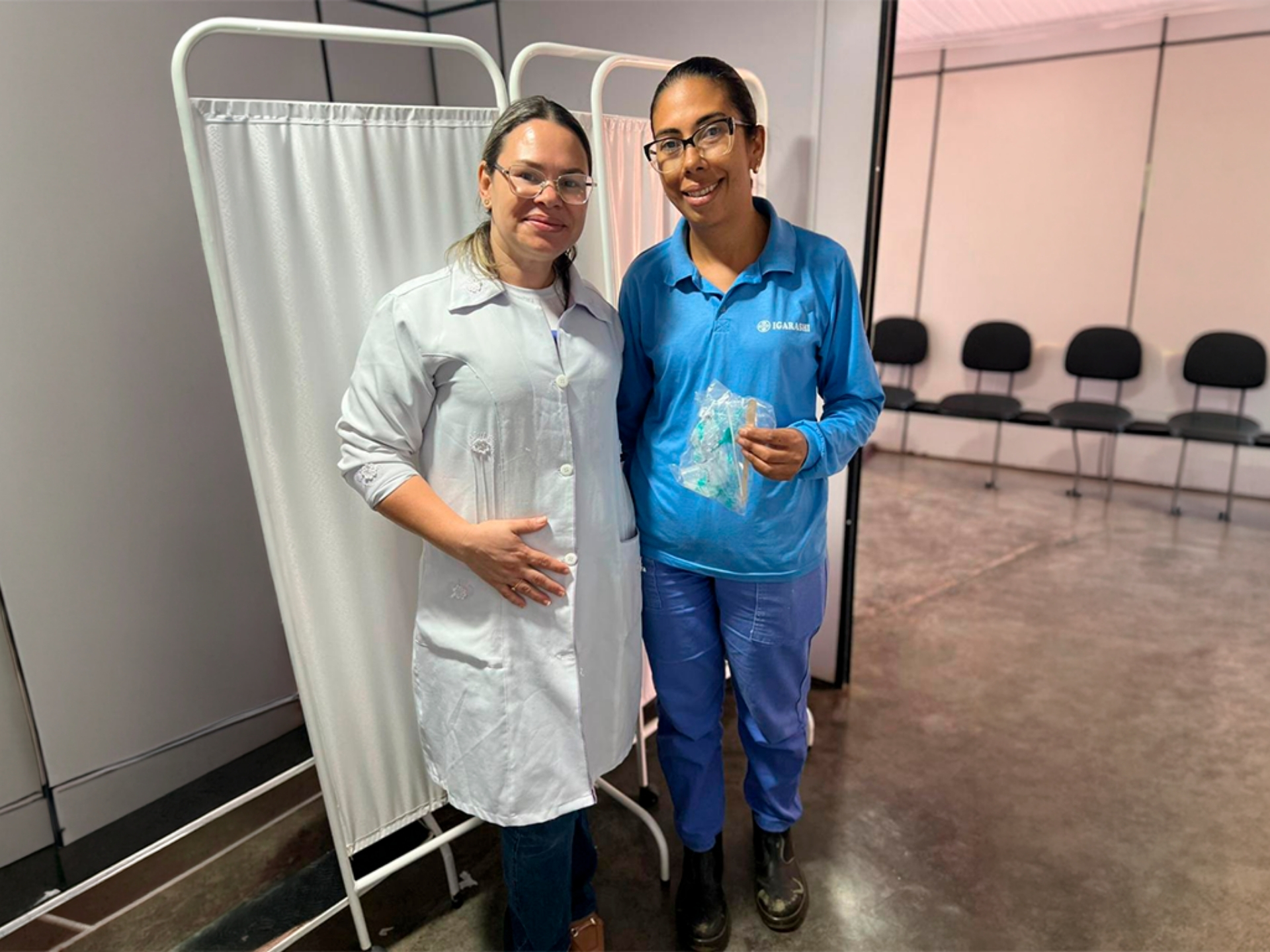 Exames no local Fazenda Igarashi